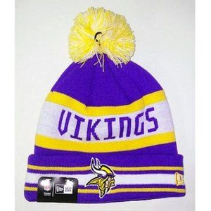 🏈🆕 MINNESOTA VIKINGS PURLPLE STRIPED CUFF KNIT HAT
